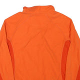 MUSTO Womens Orange & Dark Orange Jacket M Polyester Blend Plain Zip Activewear