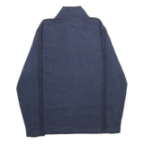 CALVIN KLEIN Mens Blue Half Zip M Cotton Blend Casual Sweatshirt