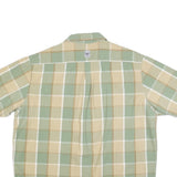 WRANGLER Mens Green & Beige Check Shirt XL Cotton Blend Casual Relaxed Fit
