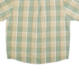 WRANGLER Mens Green & Beige Check Shirt XL Cotton Blend Casual Relaxed Fit