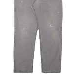 CARHARTT Mens Cotton Blend Grey Relaxed Fit Straight Leg Trousers W34 L30