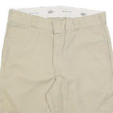 DICKIES Mens Shorts Beige Casual Relaxed L W36 Cotton Blend Workwear