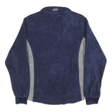 CHASE AUTHENTICS Womens Navy & Grey Sports Jumper Polyester 1/4 Zip Pullover L