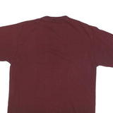 CHAMPION Mens Maroon Harvard Graphic T-Shirt M Short Sleeve Crew Neck Cotton