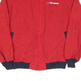TODD Mens Red Purolator Jacket XL Polyester Blend Zip Casual Streetwear