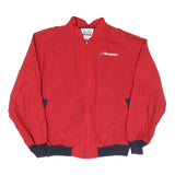 TODD Mens Red Purolator Jacket XL Polyester Blend Zip Casual Streetwear