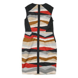 PHASE EIGHT Womens Multicolour Fit & Flare Woven Sleeveless Knee Length Dress UK