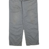 CARHARTT Mens Regular Fit Cotton Blend Grey Trousers W38 L32 Workwear Zip