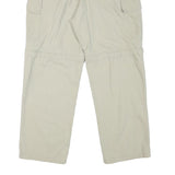 COLUMBIA Mens Cotton Blend Relaxed Cargo Trousers Beige W32 L27 Outdoor Utility