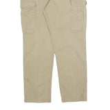 CARHARTT Mens Cotton Blend Beige Relaxed Cargo Trousers W36 L32 Casual Workwear