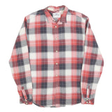 LEVI'S Mens Red & White Check Shirt S Casual Retro Button-Up Cotton Blend