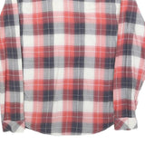 LEVI'S Mens Red & White Check Shirt S Casual Retro Button-Up Cotton Blend