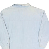 CURRENT SEEN Womens Blue Cotton Button Jacket S Plain Lightweight Casual Style