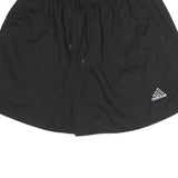 ADIDAS Mens Black Sports Shorts M W28 Polyester Drawstring Casual Athletic