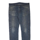 LEVI'S Mens Regular Fit Blue Denim Jeans W33 L34 Vintage Style Casual Zip