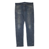 LEVI'S Mens Regular Fit Blue Denim Jeans W33 L34 Vintage Style Casual Zip