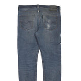 LEVI'S Mens Regular Fit Blue Denim Jeans W33 L34 Vintage Style Casual Zip