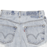 LEVI'S Womens Shorts Blue Denim Regular Fit S W26 Distressed Frayed Hem