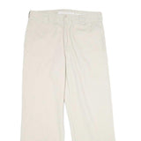 DICKIES Mens Cotton Beige Regular Fit Straight Leg Trousers W32 L29 Workwear