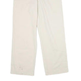 DICKIES Mens Cotton Beige Regular Fit Straight Leg Trousers W32 L29 Workwear