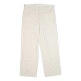DICKIES Mens Cotton Beige Regular Fit Straight Leg Trousers W32 L29 Workwear