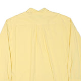NAUTICA Mens Yellow Cotton Blend Shirt L Classic Long Sleeve Button Down