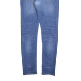 LEE Mens Slim Blue Cotton Denim Jeans W33 L32 Classic Zip Pockets Casual