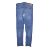 LEE Mens Slim Blue Cotton Denim Jeans W33 L32 Classic Zip Pockets Casual
