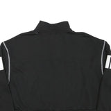 PUMA Womens Black 1/4 Zip XL Logo Print Cropped Sweatshirt