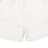 JORDACHE Womens Shorts White Casual S W26 Cotton Blend Comfort Fit