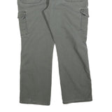 DICKIES Mens Jeans Green Regular Straight Denim W40 L30 Cargo Zip Pocket