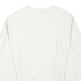 CHAMPION Mens White Crew Neck S Sweatshirt Cotton Blend Casual Pullover