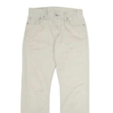 LEVI'S Mens Cotton Beige Regular Straight Trousers W28 L29 Classic Casual Zip