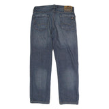 DICKIES Mens Regular Fit Blue Denim Jeans W32 L27 Button Closure Cotton Blend