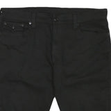 TRUE RELIGION Mens Shorts Black Casual Cotton Blend 2XL W44 Cut-Off Denim