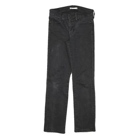 LEVI'S Womens Regular Fit Black Denim Cotton Blend Zip W27 L28 Classic Pocket