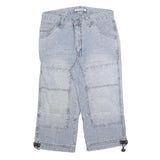 RODI Mens Shorts Blue Casual M W32 Patchwork Cotton Blend Relaxed Fit