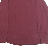 WRANGLER Mens Maroon Cotton Blend Shirt L Button Pockets Casual Workwear