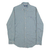 POLO RALPH LAUREN Mens Blue & Green Check Shirt S Casual Cotton Button Down