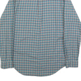 POLO RALPH LAUREN Mens Blue & Green Check Shirt S Casual Cotton Button Down
