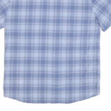 MAMMUT Mens Blue Check Shirt M Casual Outdoor Polyester Blend Summer