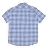 MAMMUT Mens Blue Check Shirt M Casual Outdoor Polyester Blend Summer