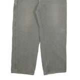CARHARTT Mens Cotton Blend Grey Relaxed Straight Trousers W36 L29 Workwear