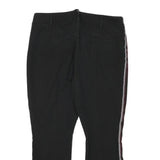 ANTHROPOLOGIE Womens Polyester Blend Black Slim Straight Trousers W31 L24 Side