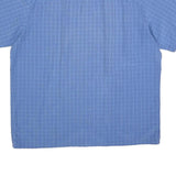 COLUMBIA Mens Blue Check Shirt 2XL Polyester Blend Outdoor Button Shirt