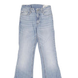 BDG Womens Jeans Blue Regular Flared Denim Light W25 L34 Stylish Vintage