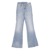 BDG Womens Jeans Blue Regular Flared Denim Light W25 L34 Stylish Vintage