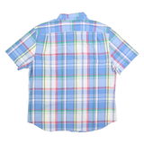 NAUTICA Mens Blue & Red Check Shirt XL Casual Cotton Button-Down Short Sleeve
