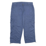 STYLE AND CO Womens Blue Casual Cargo Cotton Blend Shorts UK 14 W34