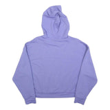 PUMA Womens Purple Pullover Hoodie M Cotton Blend Casual Sweatshirt